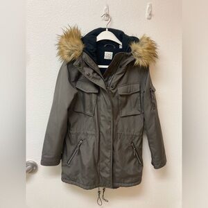 S13 NEW YORK Women’s Military Green Anorak Jacket (L)